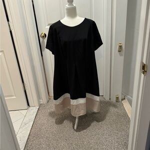 Alyx Black and Cream Midi Dress